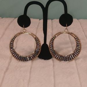 Beautiful hoop earrings